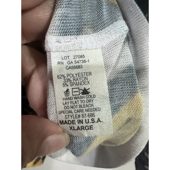 NALLY &‎ MILLIE Womens Floral  Button Front Cardigan long Sleeve Sweater SZ XL - Picture 4 of 8